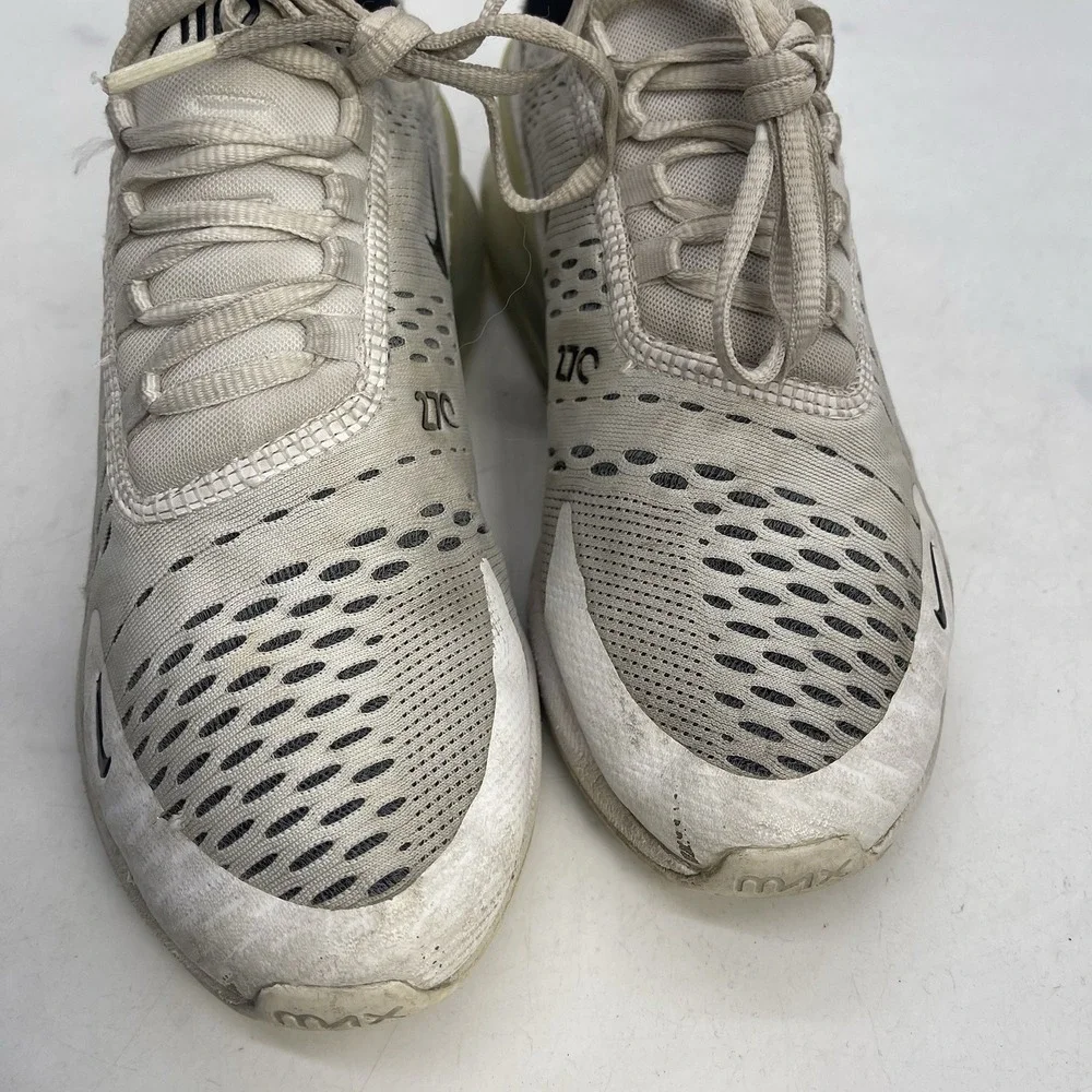 Nike Air Max 270 Shoes Womens 7.5 White Sneaker Mesh Low Top Running